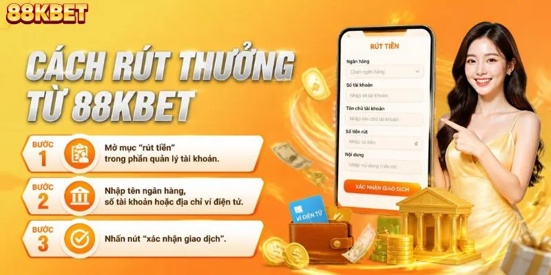 Cách rút tiền 8KBET về tài khoản nhanh gọn nhất