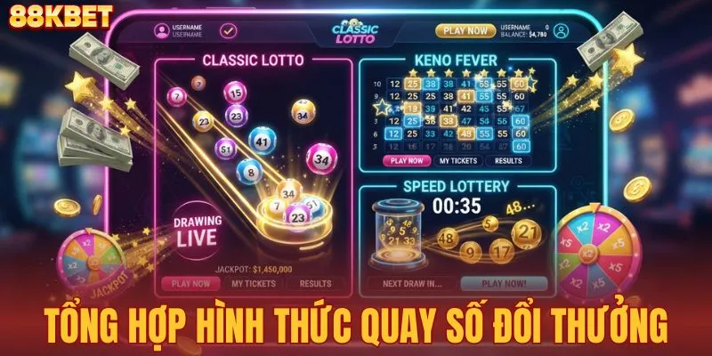 Một số hình thức quay số đổi thưởng ăn khách