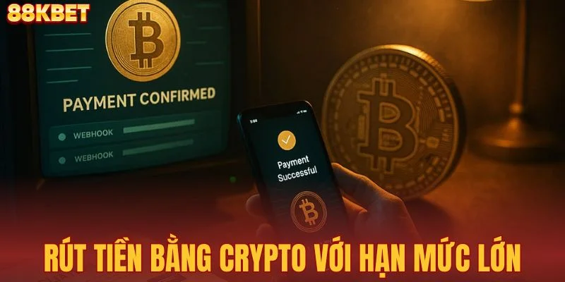 Rút tiền bằng Crypto với hạn mức lớn
